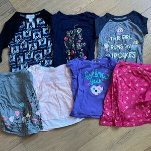Jumping Beans Toddler Girl Short + Long Sleeve Shirts (Size: 24 months, 2T, 3T)